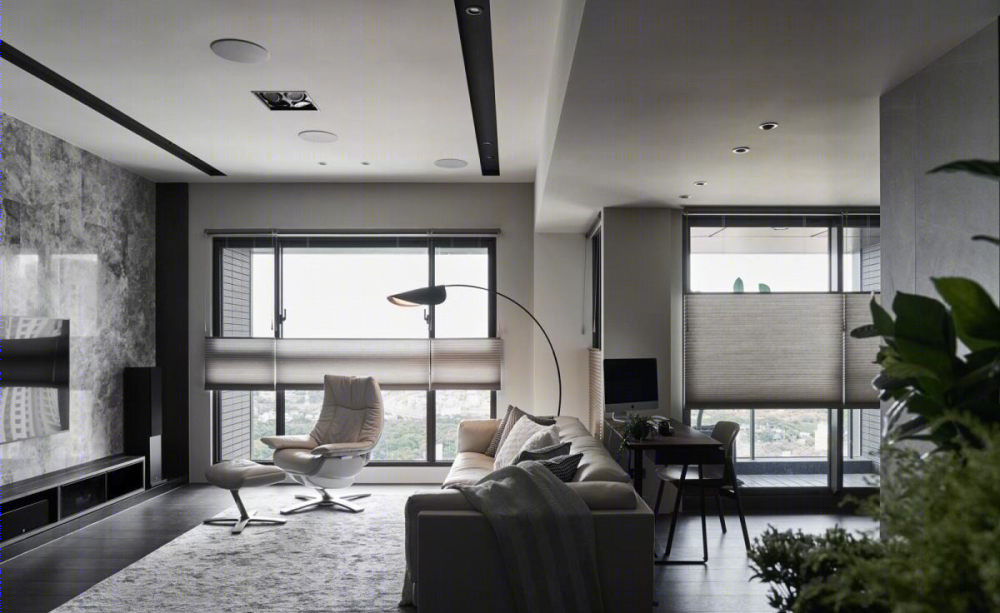 深木遇上大理石，打造现代住宅空间-5