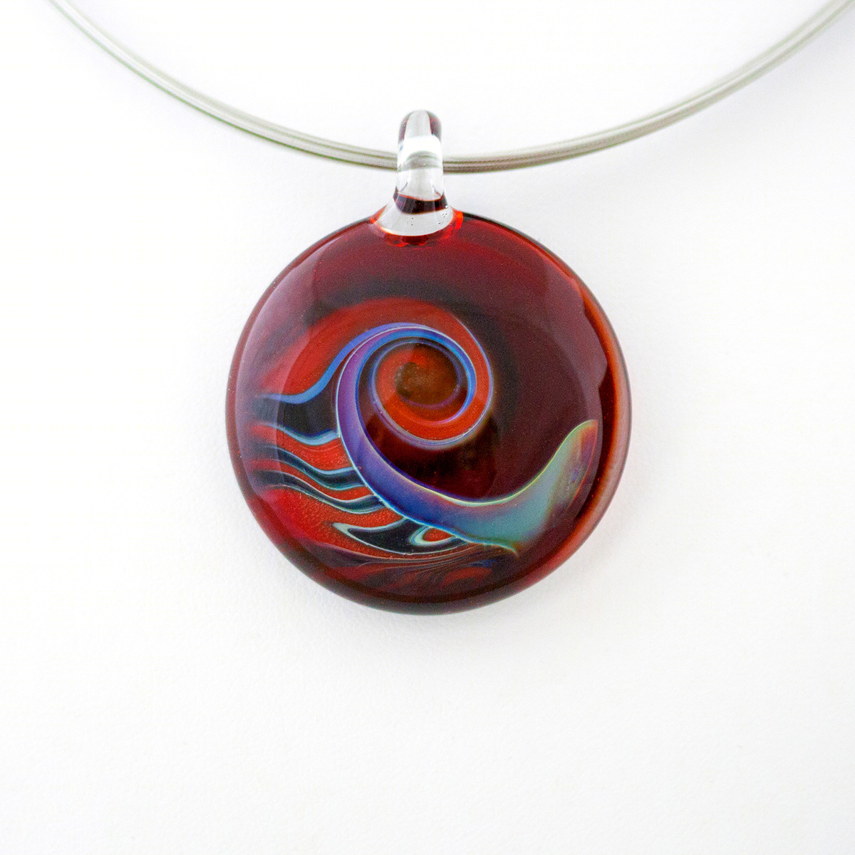 Handmade glass pendants-3