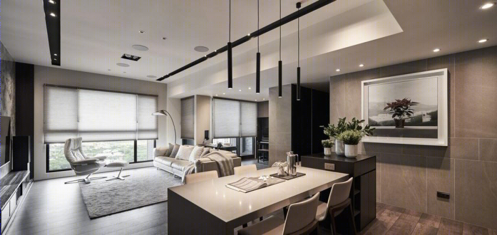 深木遇上大理石，打造现代住宅空间-10