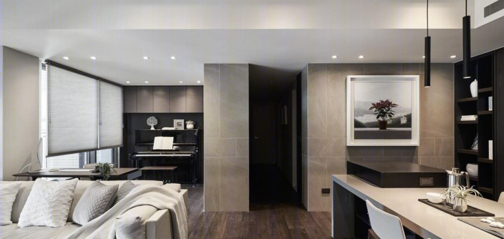 深木遇上大理石，打造现代住宅空间-9