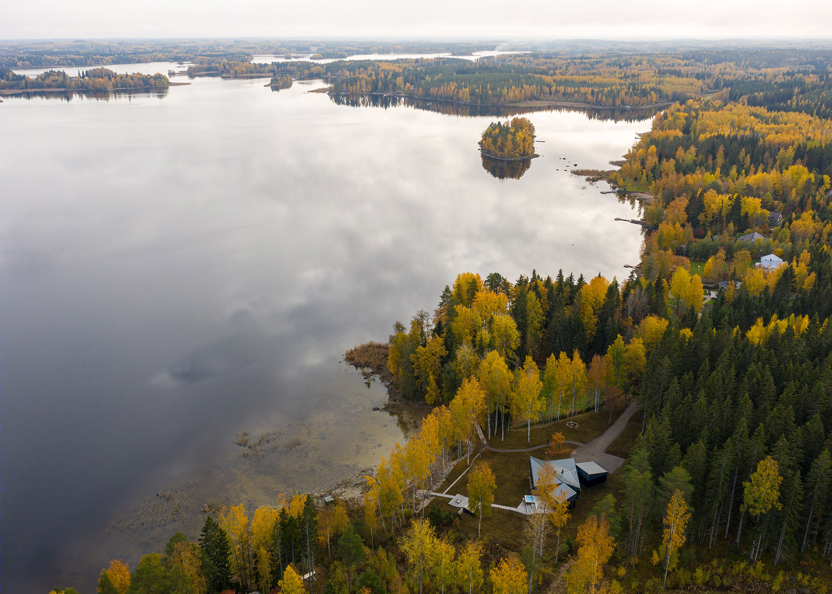 芬兰森林中的方形住宅丨Studio Puisto Architects Ltd.-7