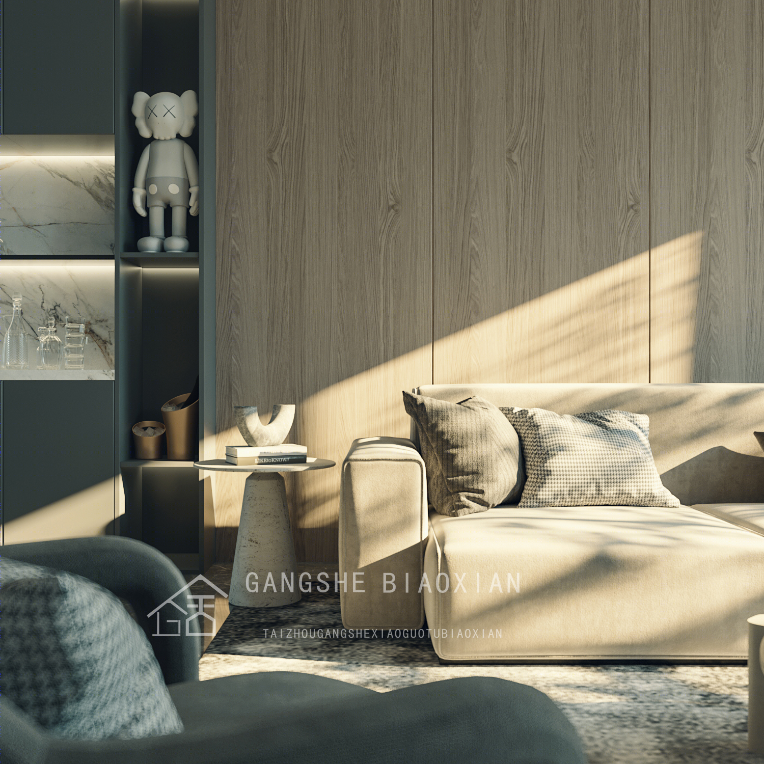 冈舍室内设计表现丨冈舍效果图-11