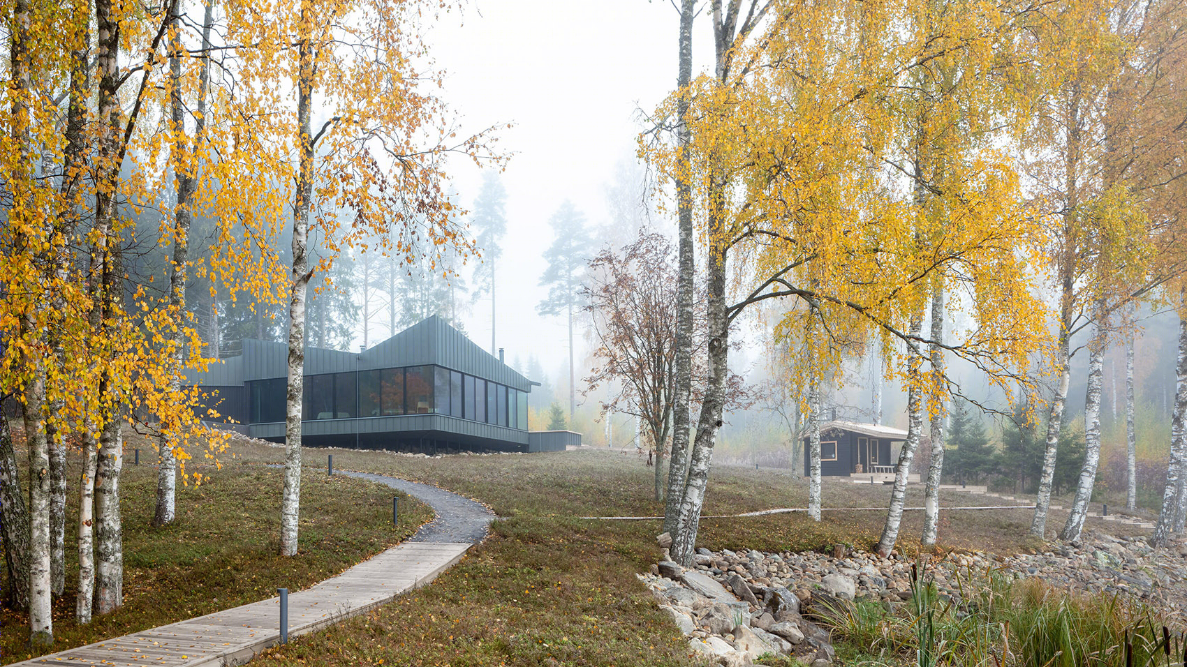 芬兰森林中的方形住宅丨Studio Puisto Architects Ltd.-13