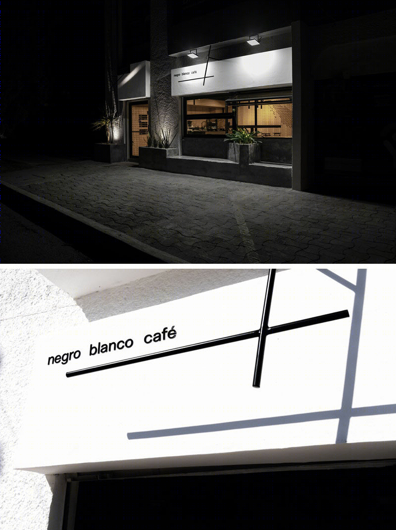 墨西哥黑白咖啡店，极简风格打造温馨空间-2