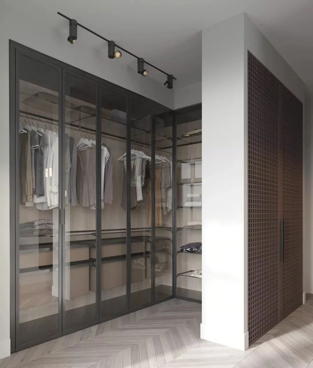 入墙式衣柜设计-29