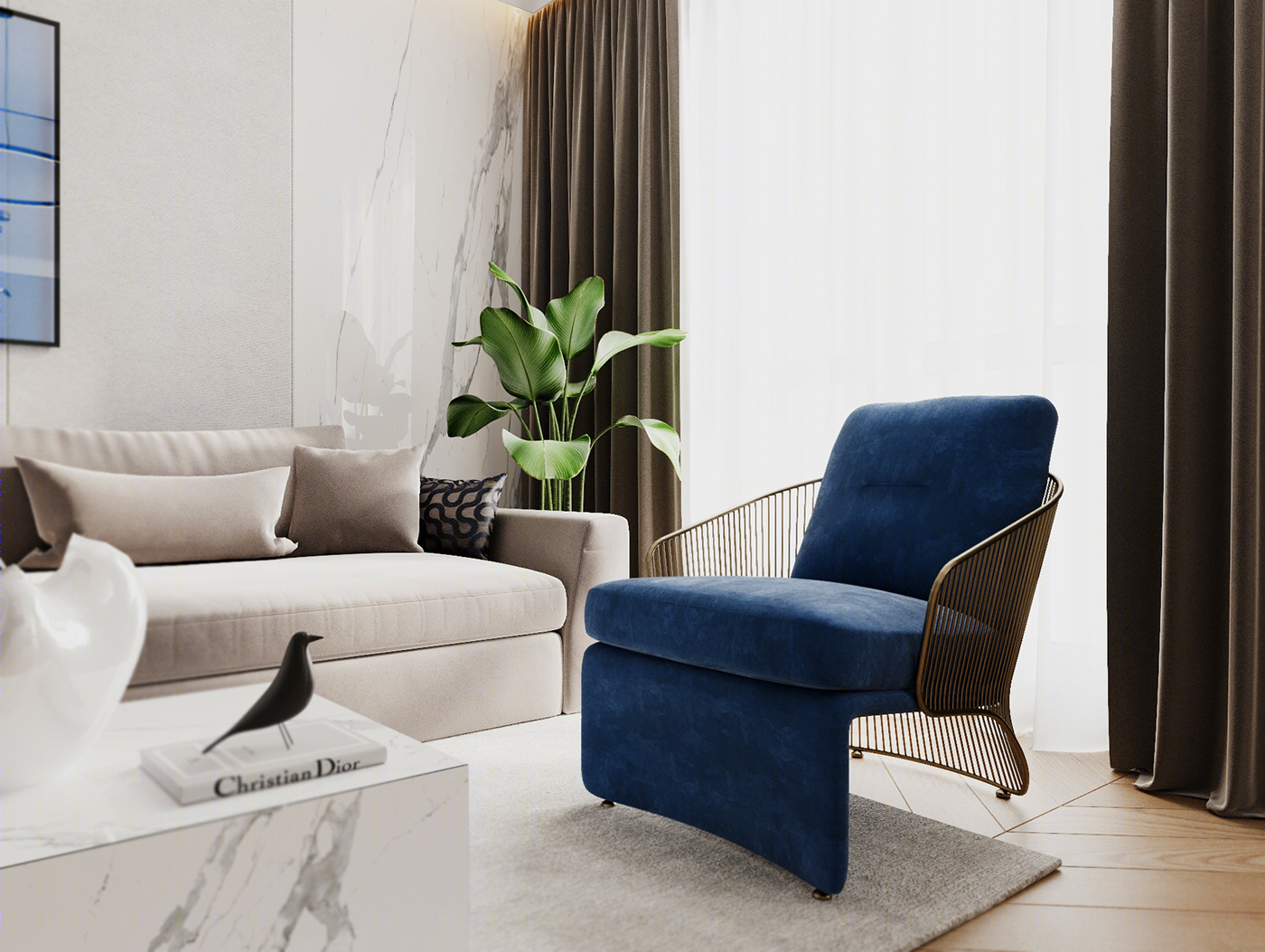 Anastasiya Gushchina丨平层丨Royal cobalt-1