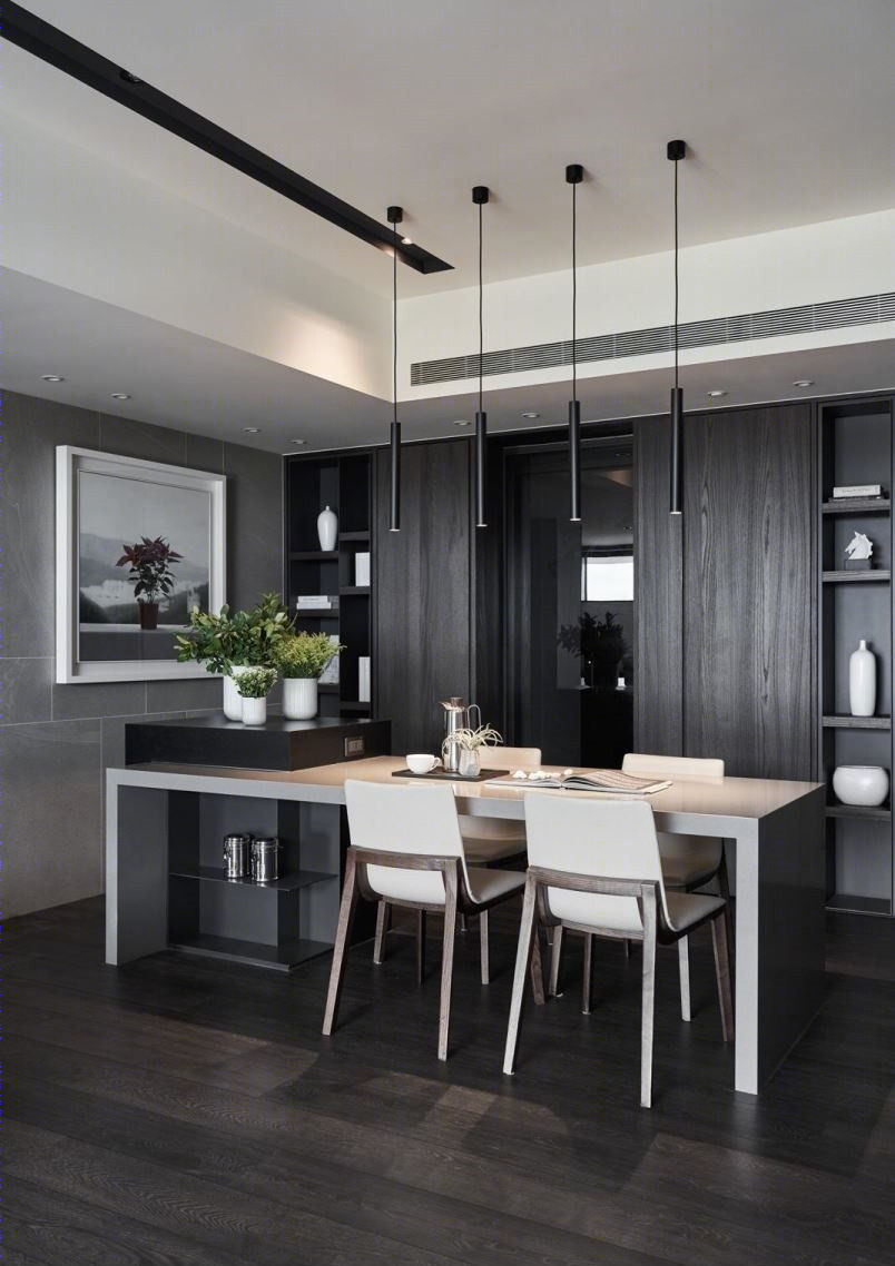 深木遇上大理石，打造现代住宅空间-12