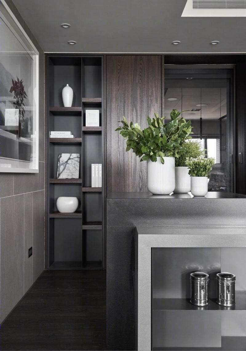 深木遇上大理石，打造现代住宅空间-13