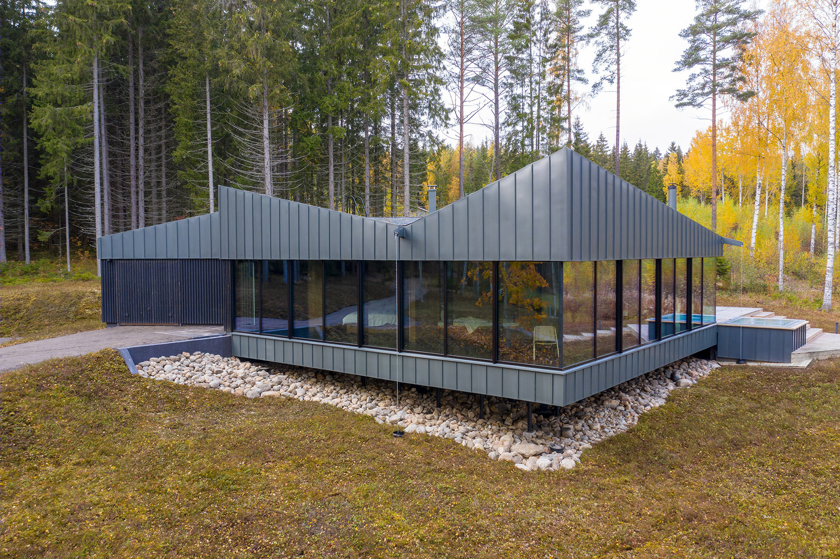 芬兰森林中的方形住宅丨Studio Puisto Architects Ltd.-19