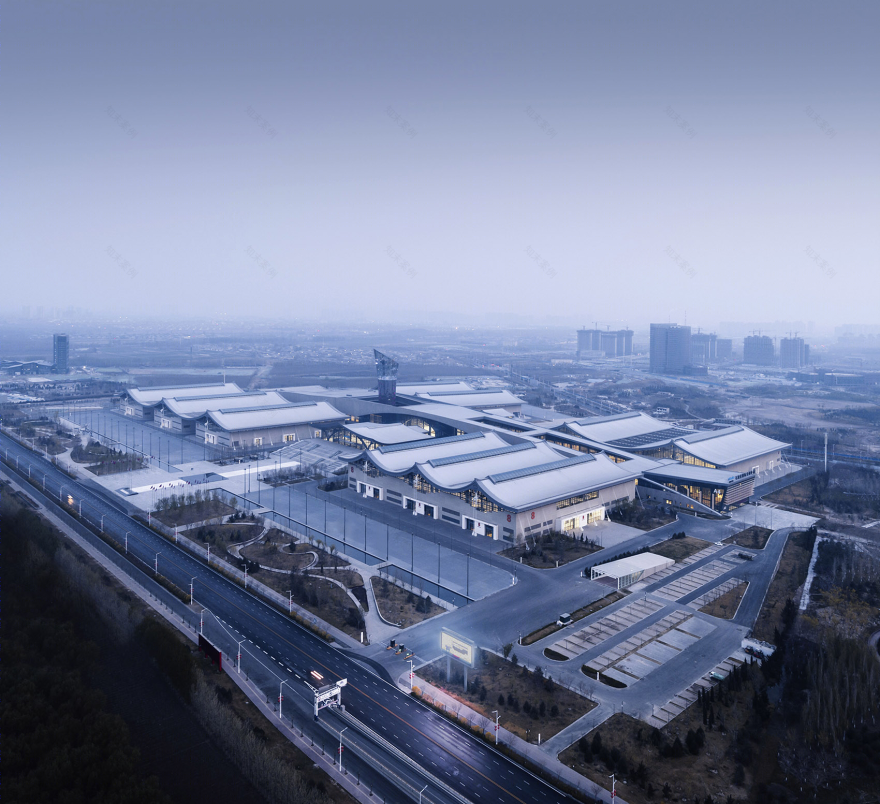 石家庄国际会展中心——绿色可持续、双向悬索结构展厅-3