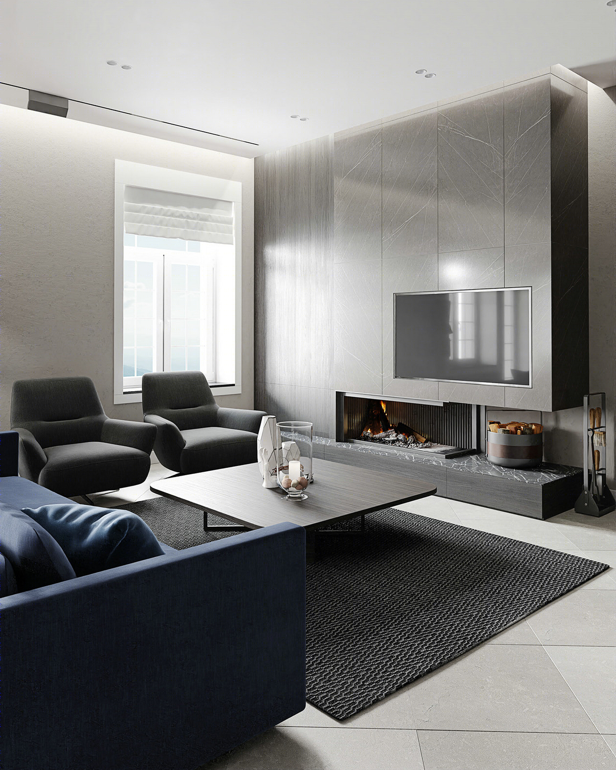 蓝色打造时尚家居-0