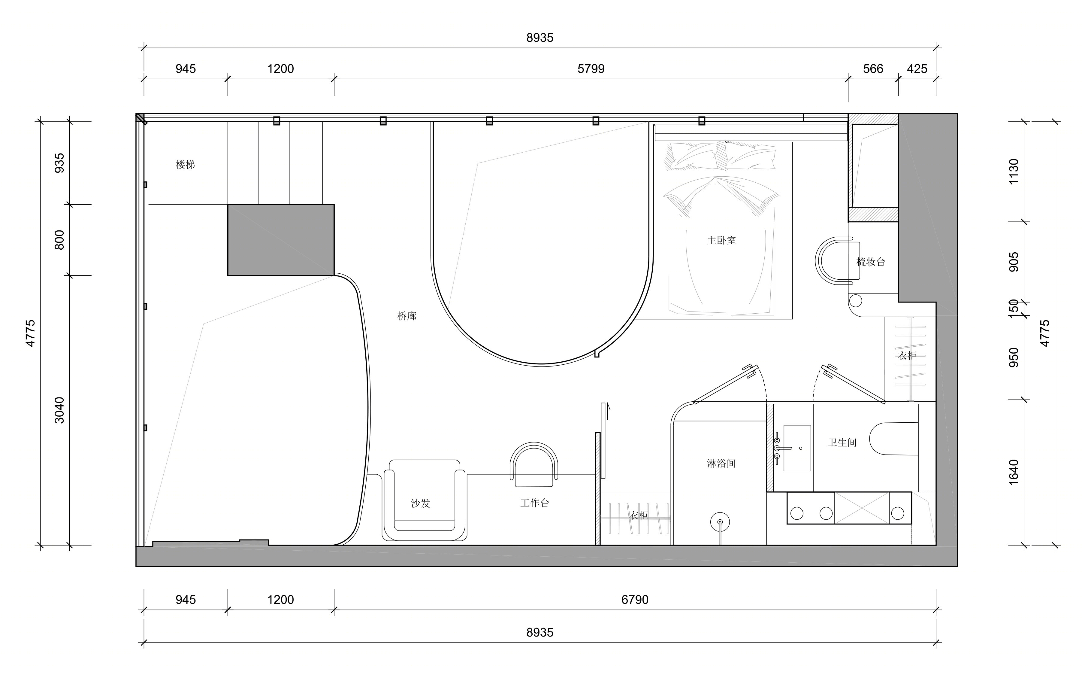 桥屋 · 重构 40㎡ Loft 公寓的共居情感空间丨中国北京-34