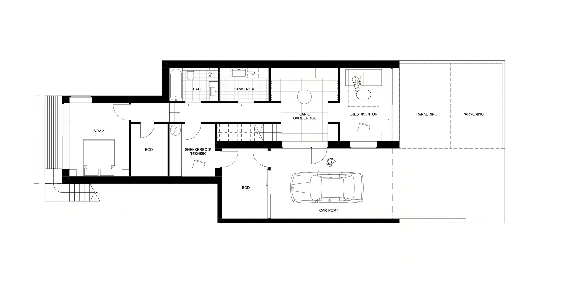 奥斯陆别墅 Lillesteile House-4