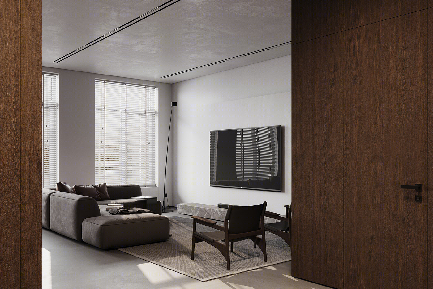 圣彼得堡 110平 简约木质空间设计-0