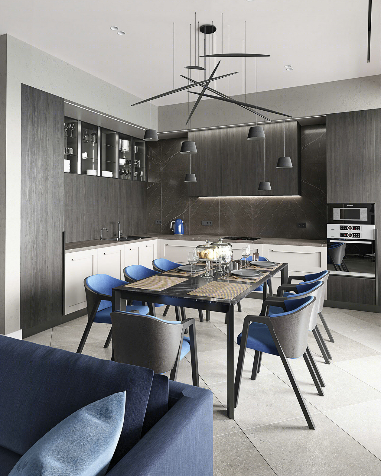 蓝色打造时尚家居-3