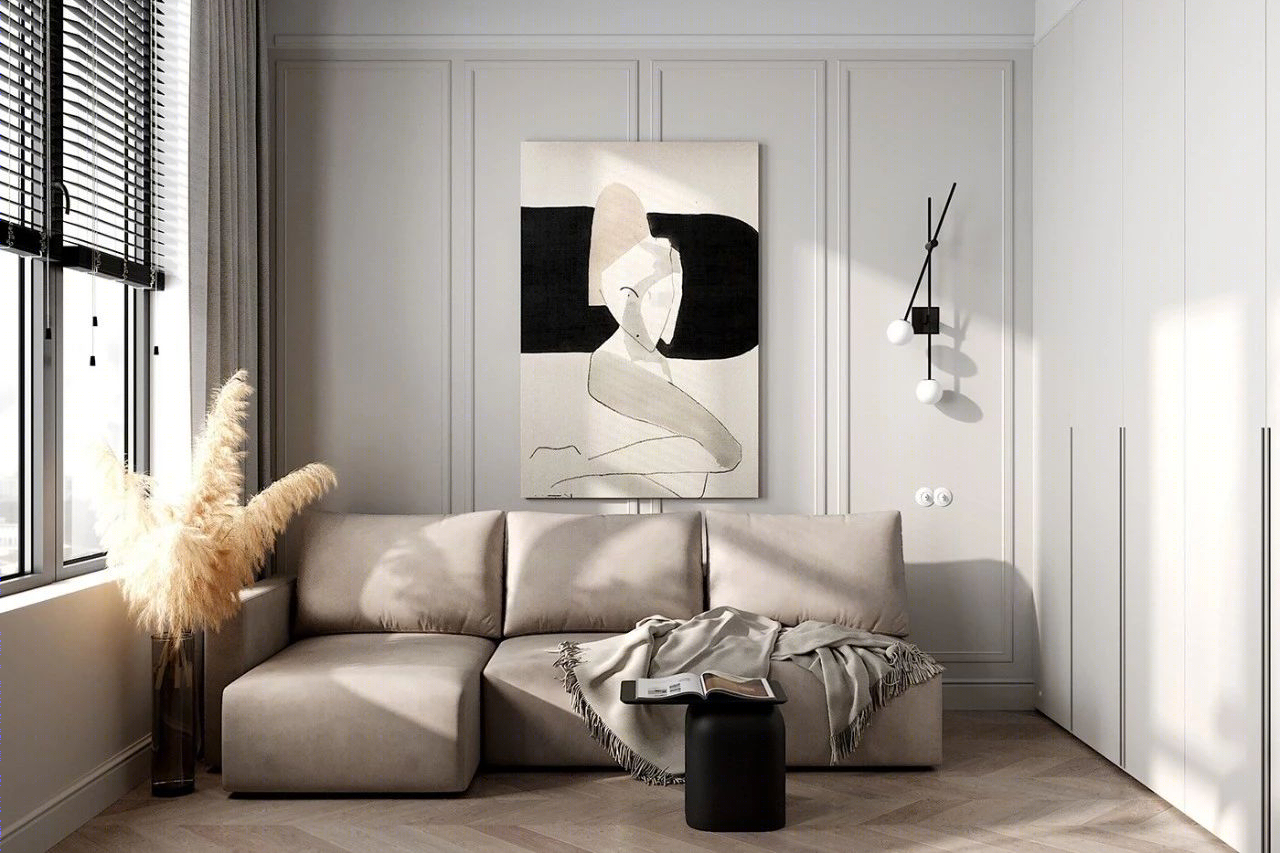 Quadro Room丨公寓丨最纯粹的简约灰设计！-20