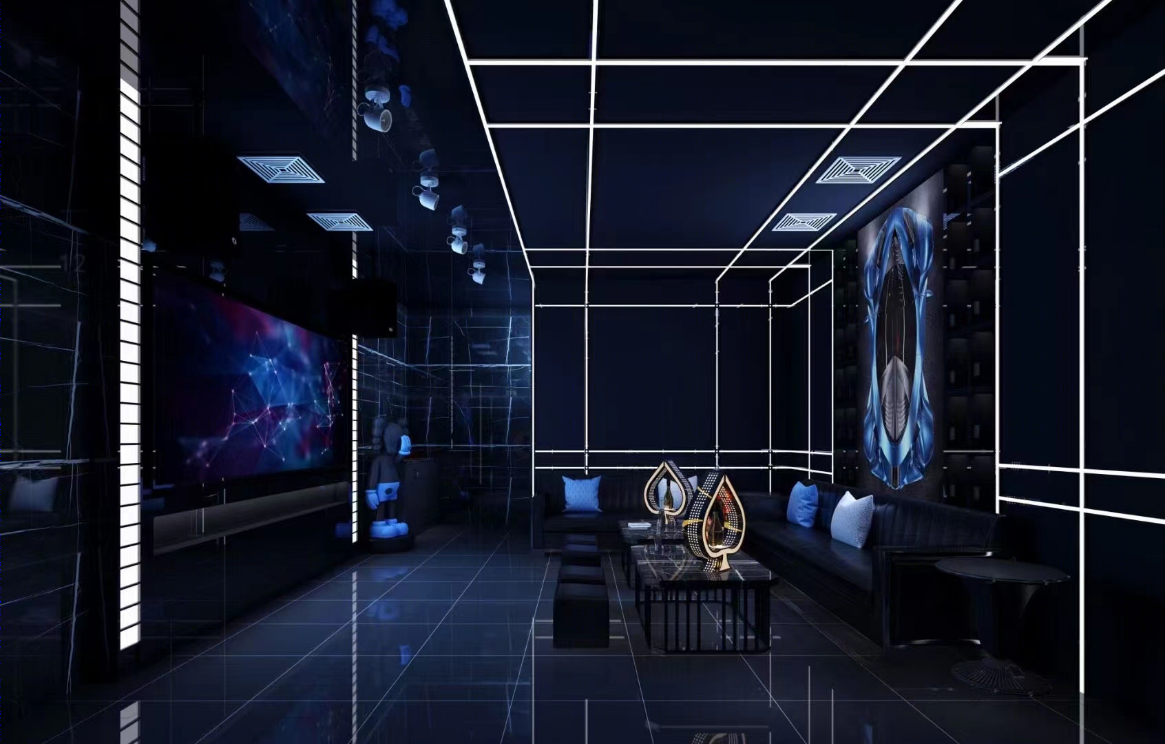 现代时尚潮流KTV设计-3