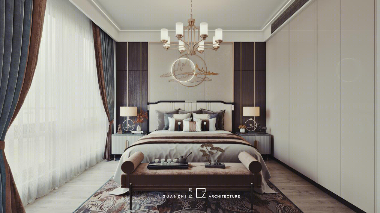 新中式浪漫晚霞红丨中国青岛丨观止建设-14