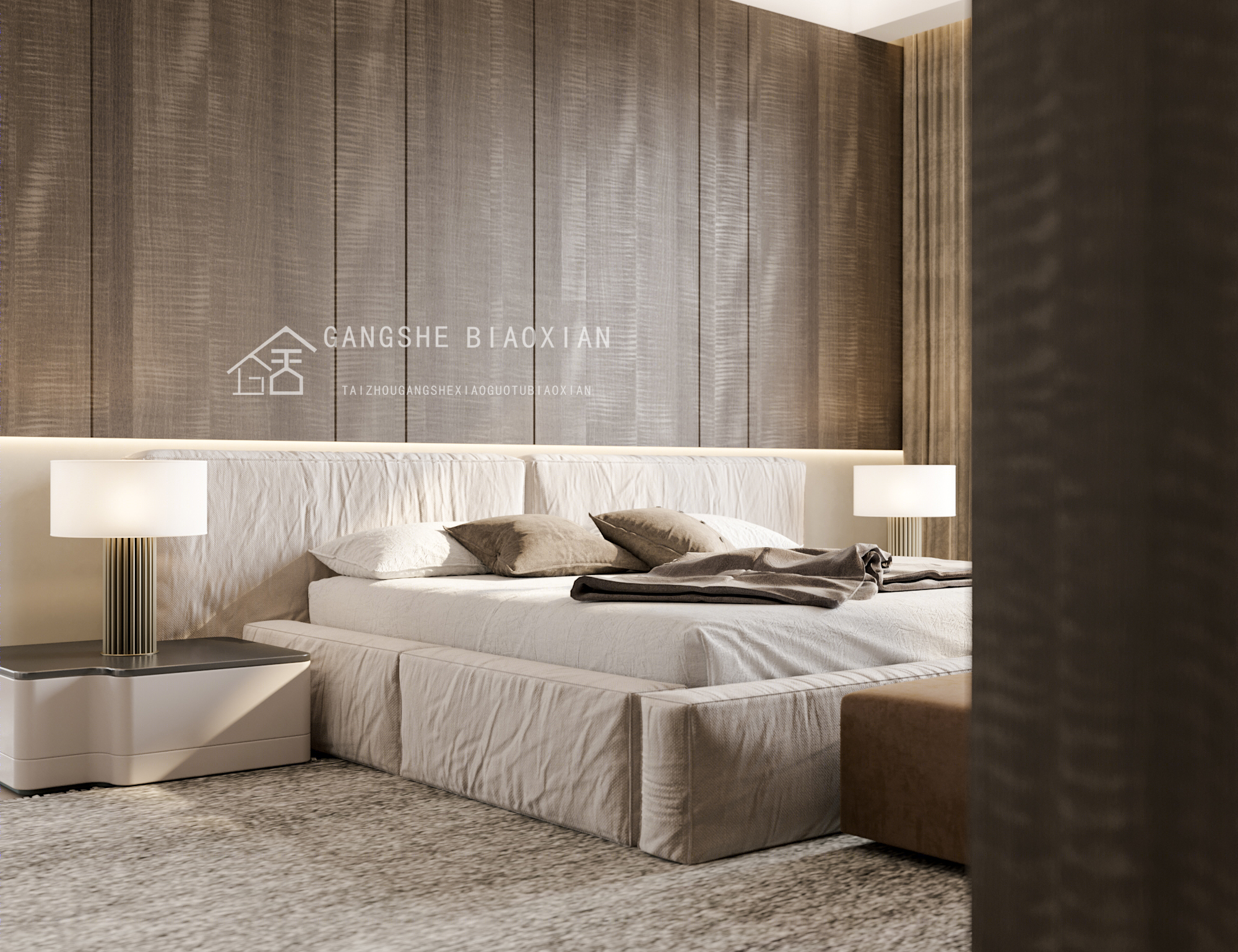 冈舍室内设计表现丨冈舍效果图-18