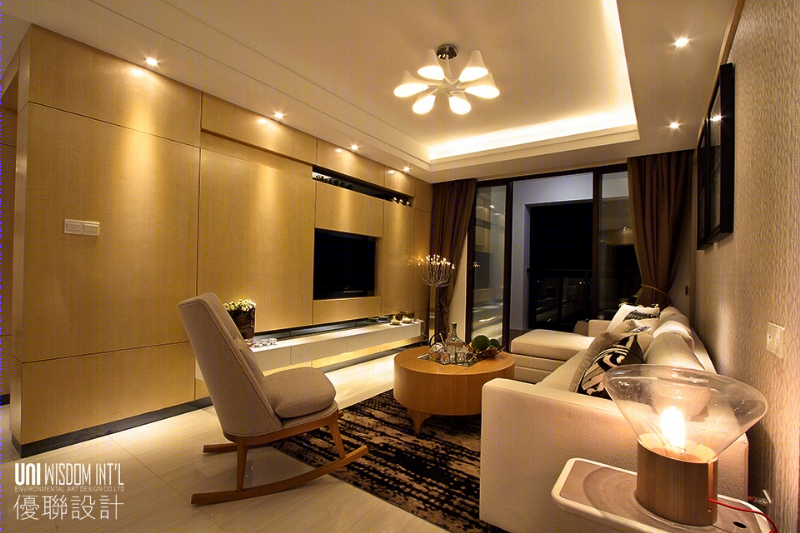 宏峰·上上城3期90㎡户型现代风格样板间-4