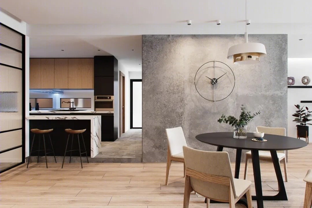 国外 105㎡现代简约住宅，时尚清新品味奢华-4