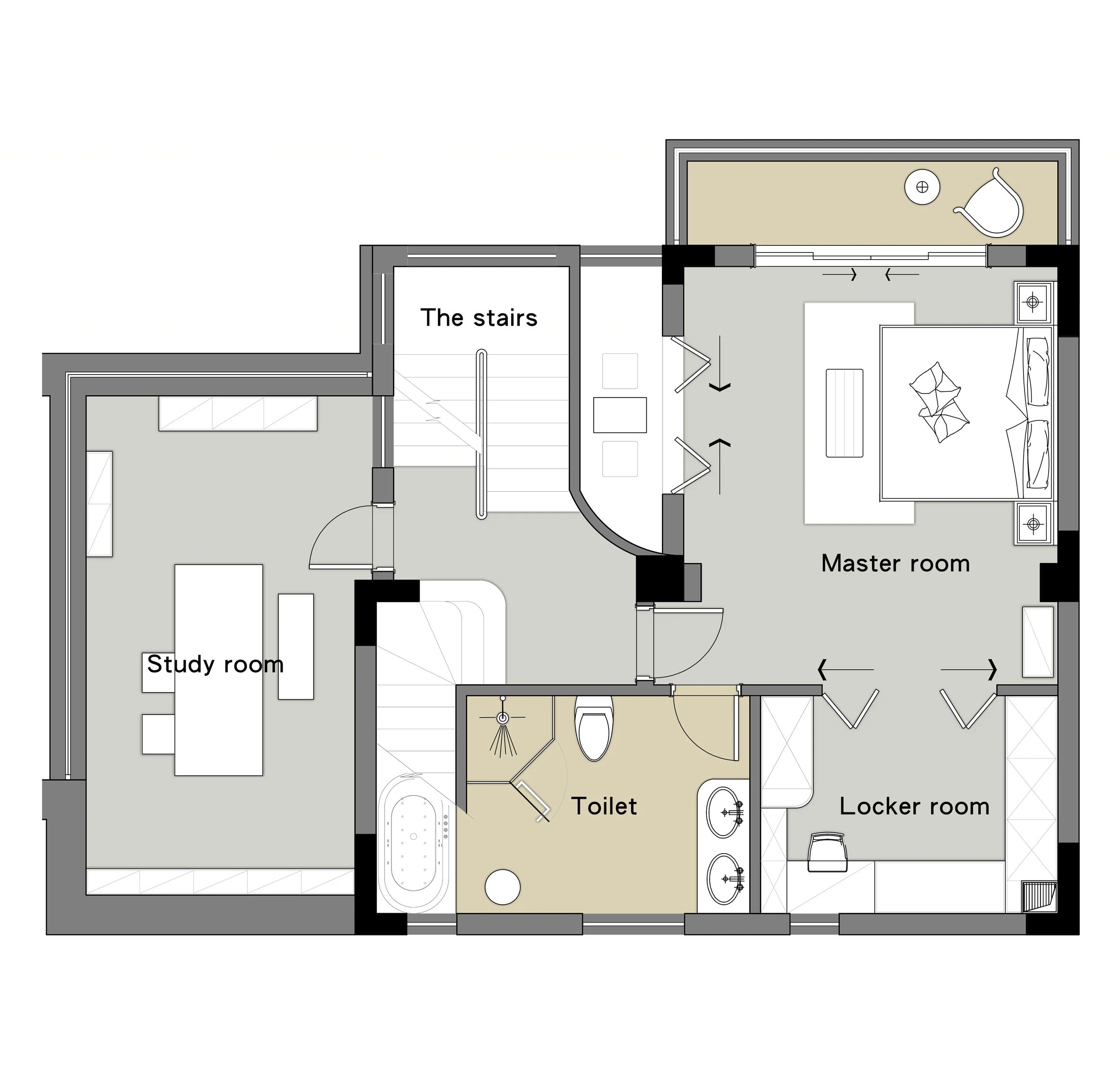 双人树屋、梯下“游戏盒”，还有攀爬架...这么装，无论家里几个娃都能轻松搞定！-5