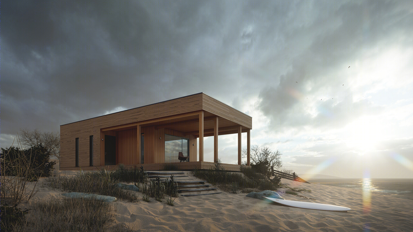 夏日别墅 | Dmitry Donskov 的极简设计魅力-1