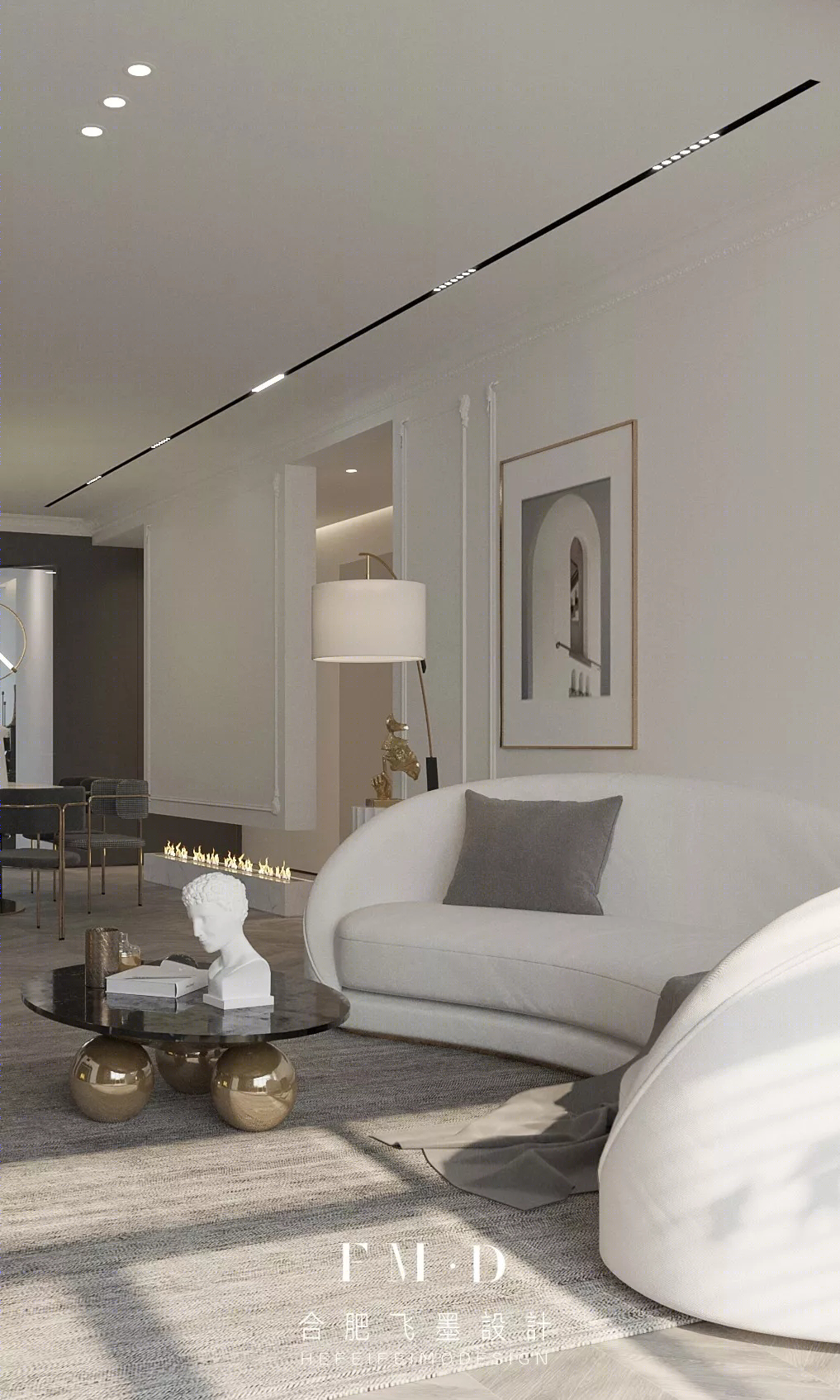 合肥金隅南七里 130㎡轻法风格家装设计 | 通透精致，释放空间美感-45