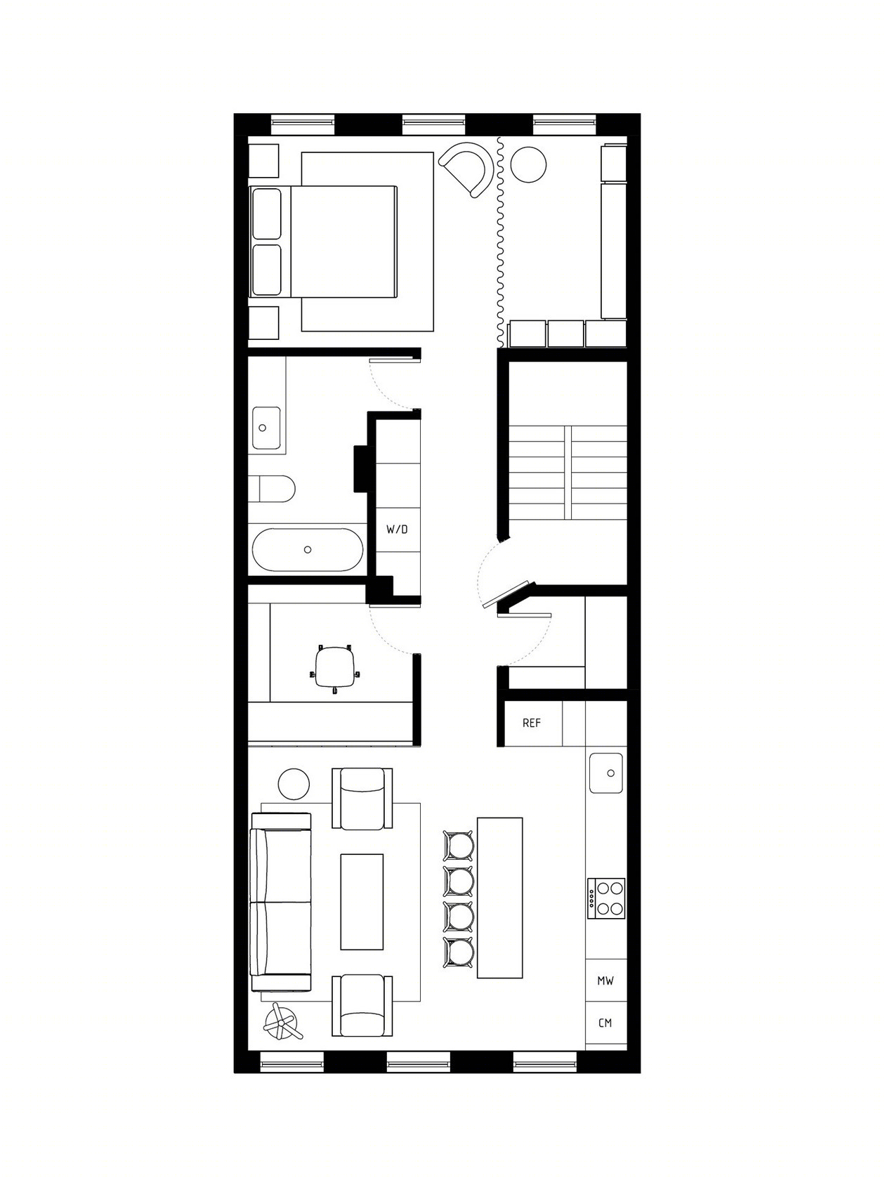 纽约 63平米公寓设计-17