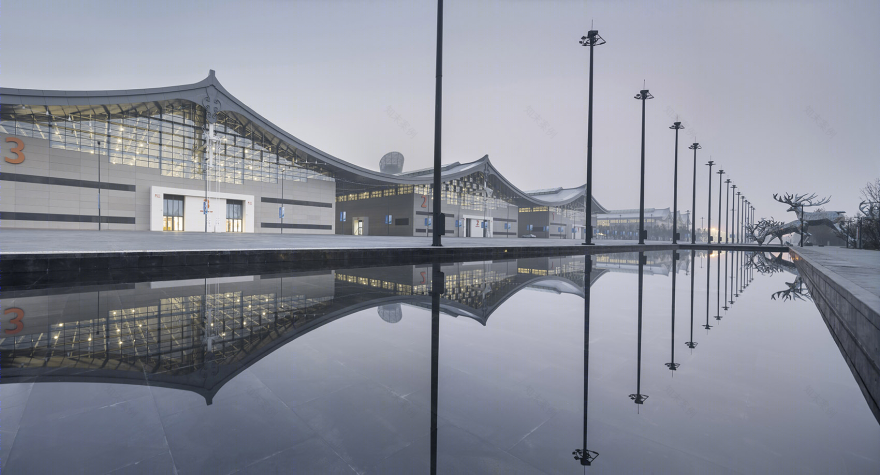 石家庄国际会展中心——绿色可持续、双向悬索结构展厅-40