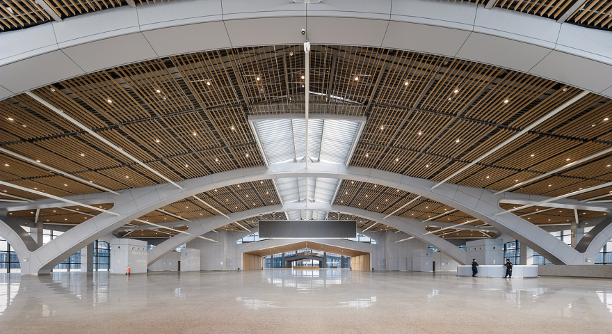石家庄国际会展中心——绿色可持续、双向悬索结构展厅-45