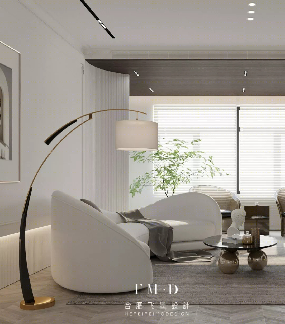 合肥金隅南七里 130㎡轻法风格家装设计 | 通透精致，释放空间美感-46