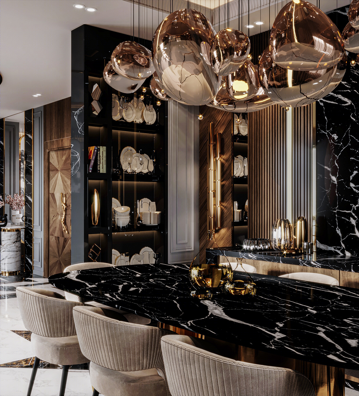 埃及豪华别墅接待厅丨埃及开罗丨SHOROUK GAMAL-8