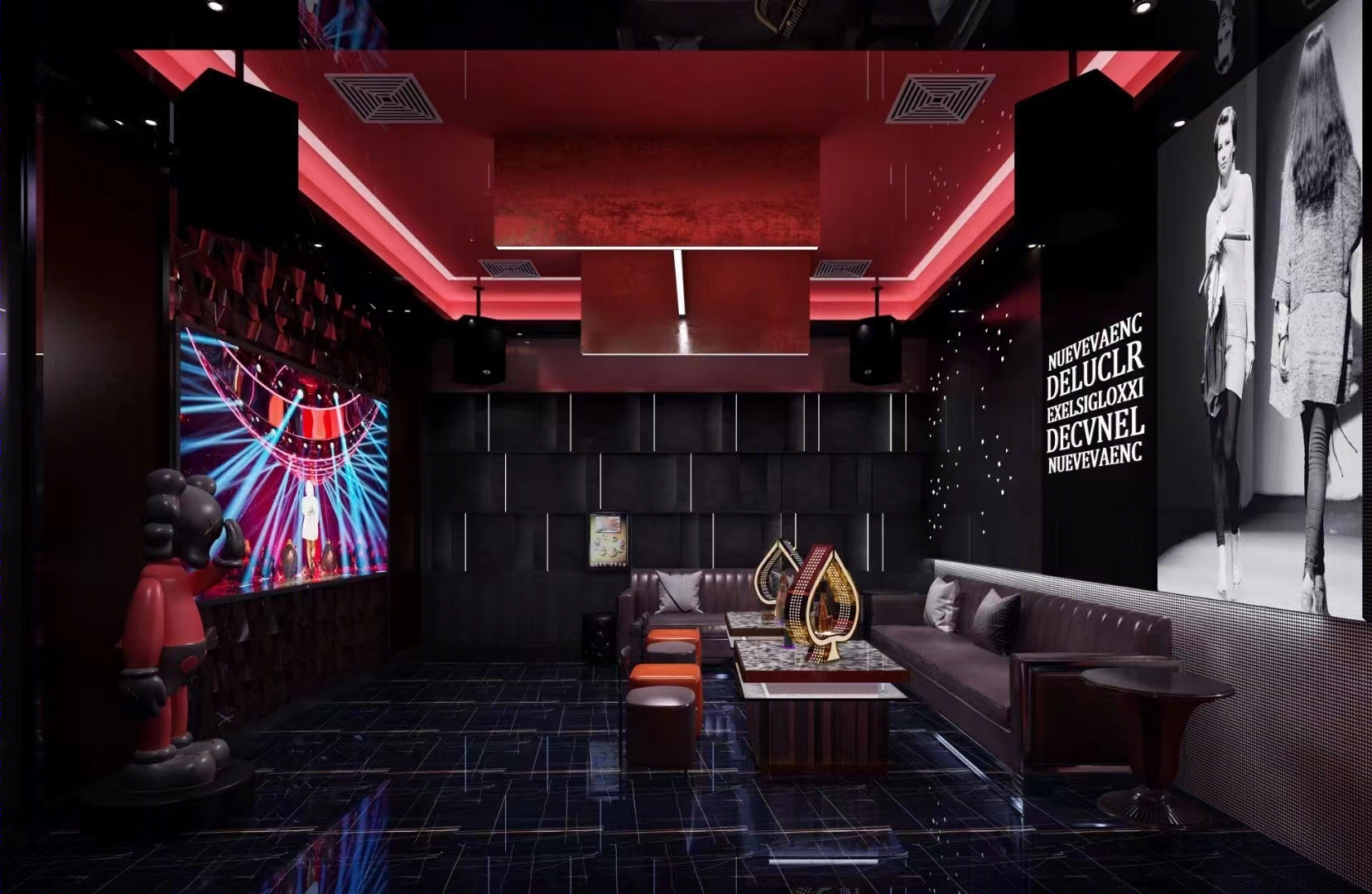 现代时尚潮流KTV设计-8