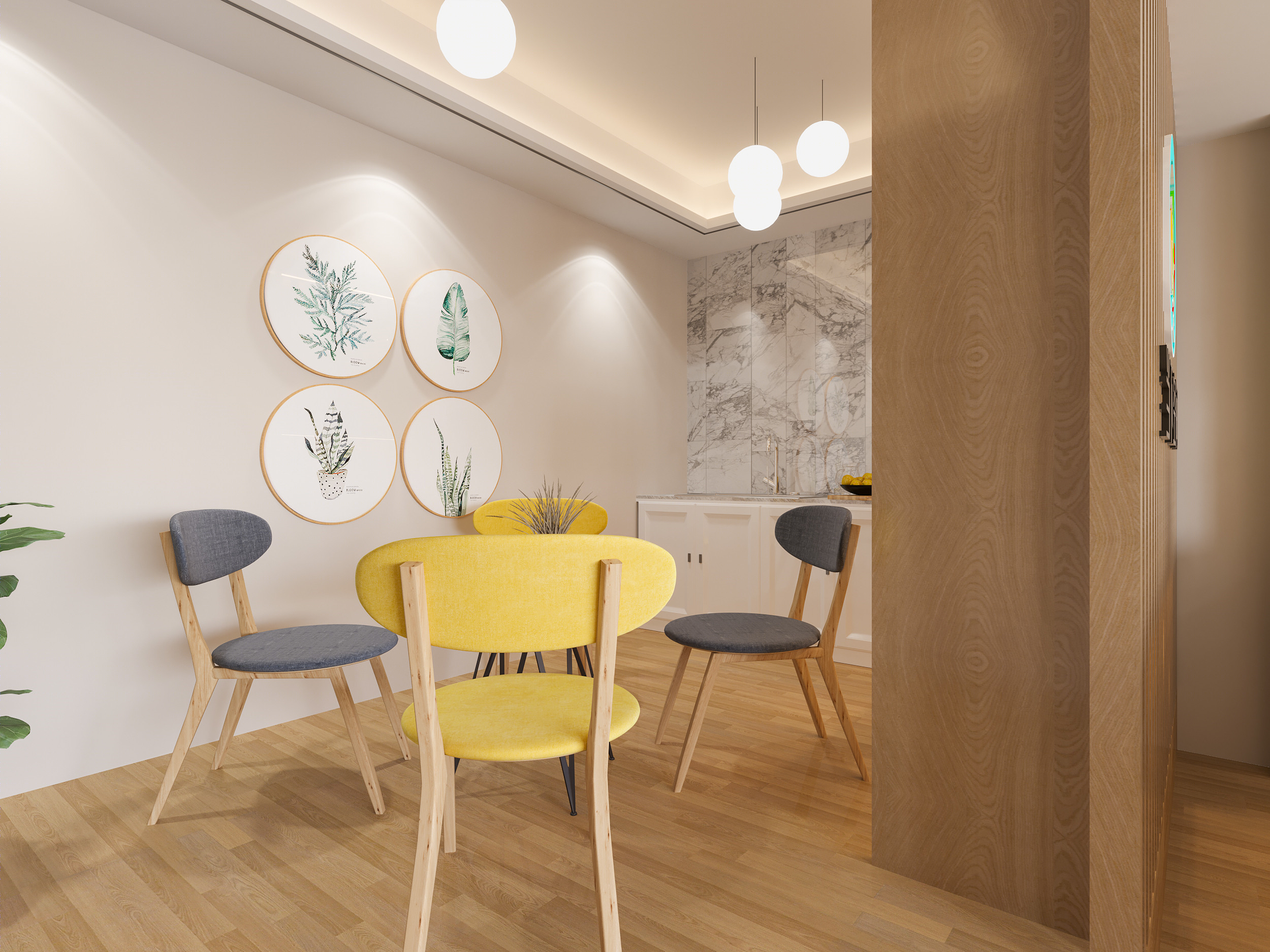 心理咨询室 | 温馨黄调打造舒适互动空间-5