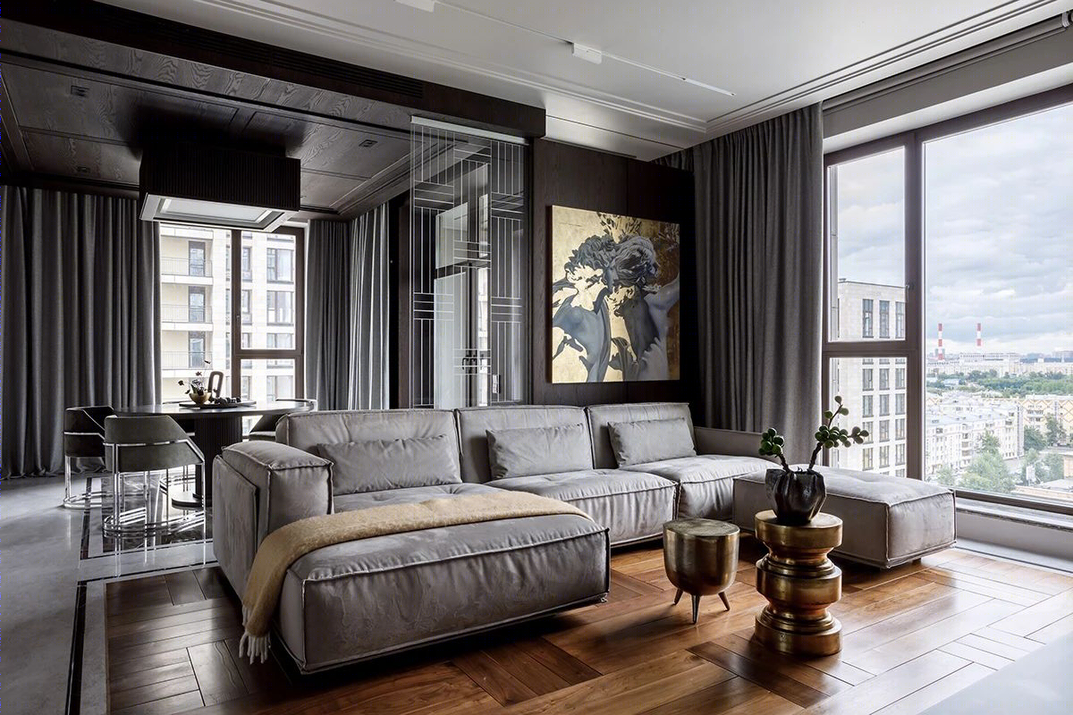 Kirill Karpunin 打造 136㎡高级灰优雅空间-4