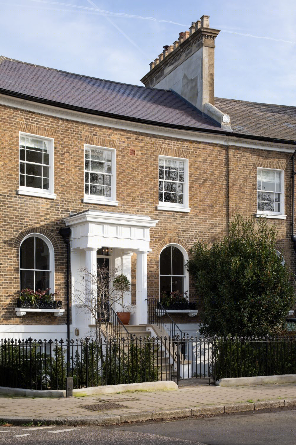 伦敦双立面格鲁吉亚风格住宅翻新-38