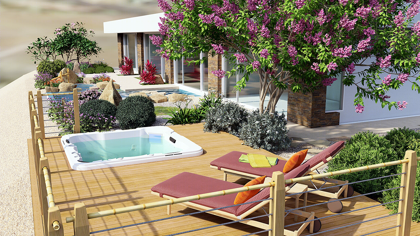 Desert View - Landscape Design for a Californian Yard-1