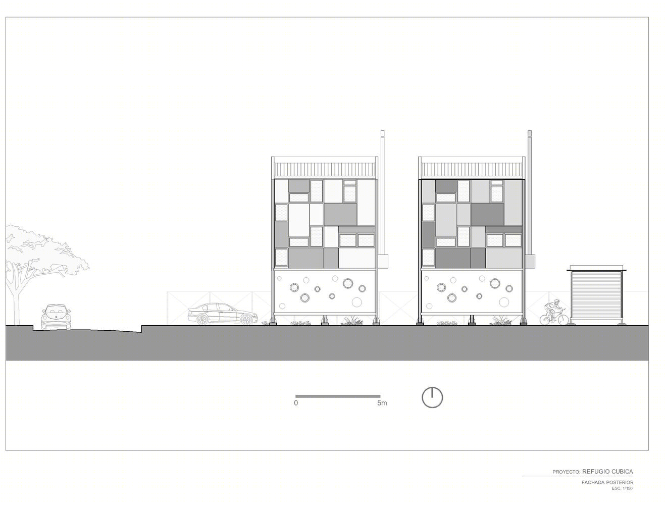 模块化垂直生长的哥伦比亚 Cubica Cabin-70
