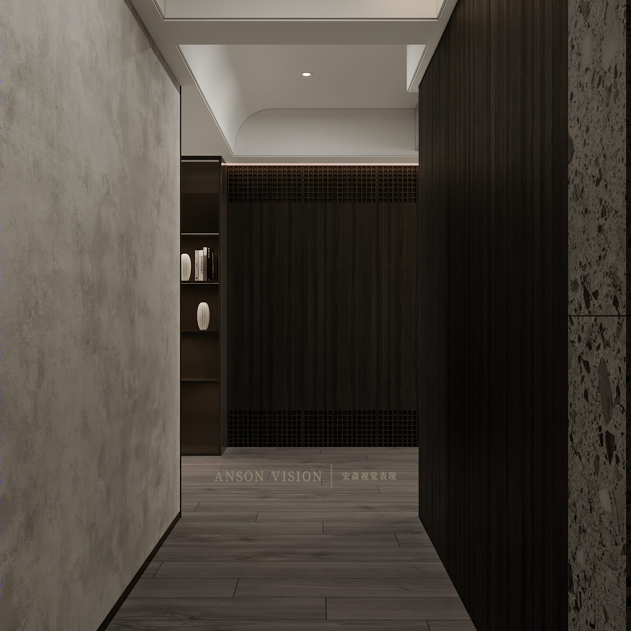 黑白简约现代住宅设计丨Ansonvision·蒙头睡-13