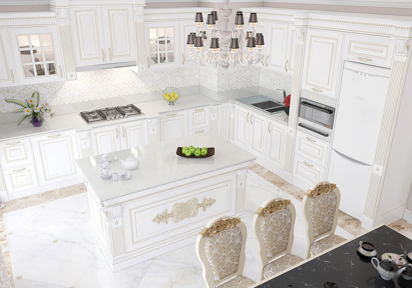 Classic kitchen interior design-0