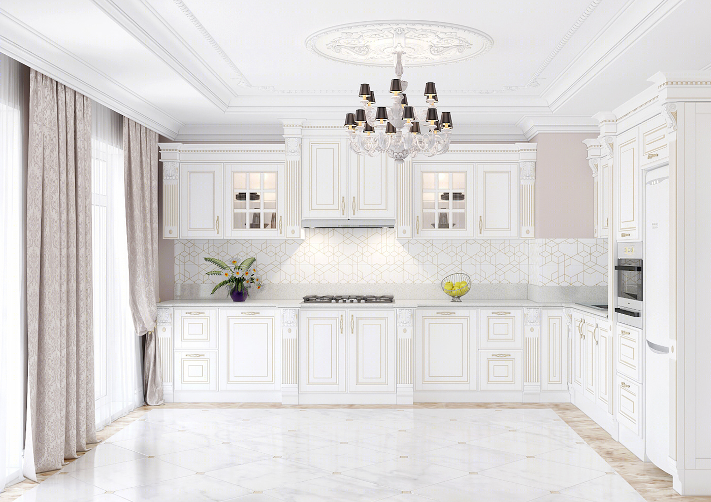 Classic kitchen interior design-1