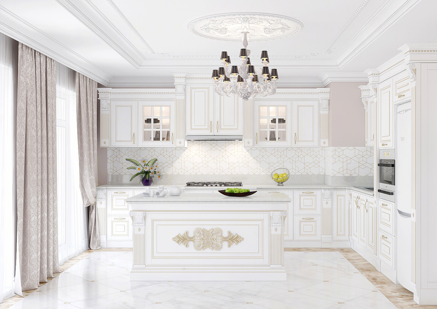 Classic kitchen interior design-2