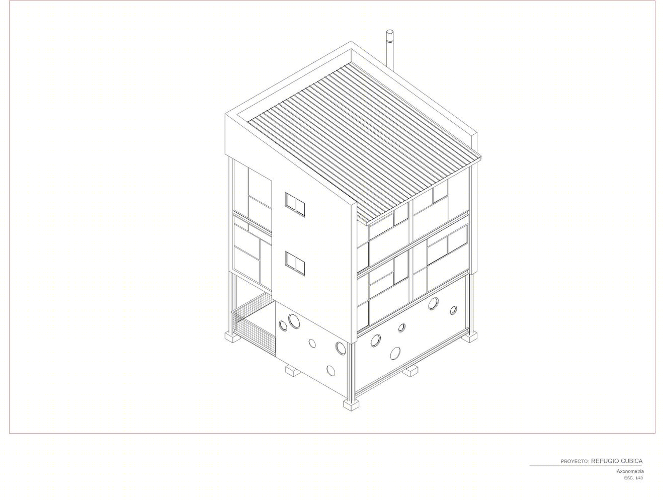 模块化垂直生长的哥伦比亚 Cubica Cabin-77