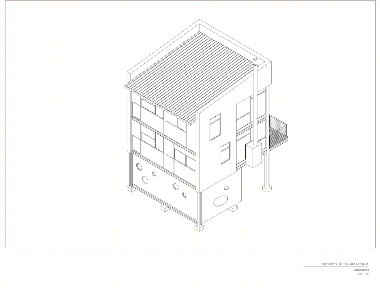 模块化垂直生长的哥伦比亚 Cubica Cabin-76