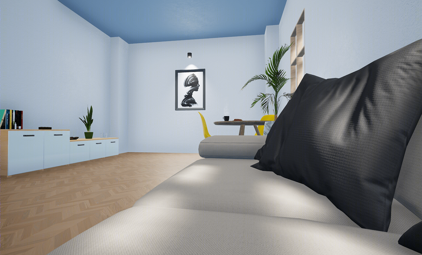 3d Livingroom created with UE4-1