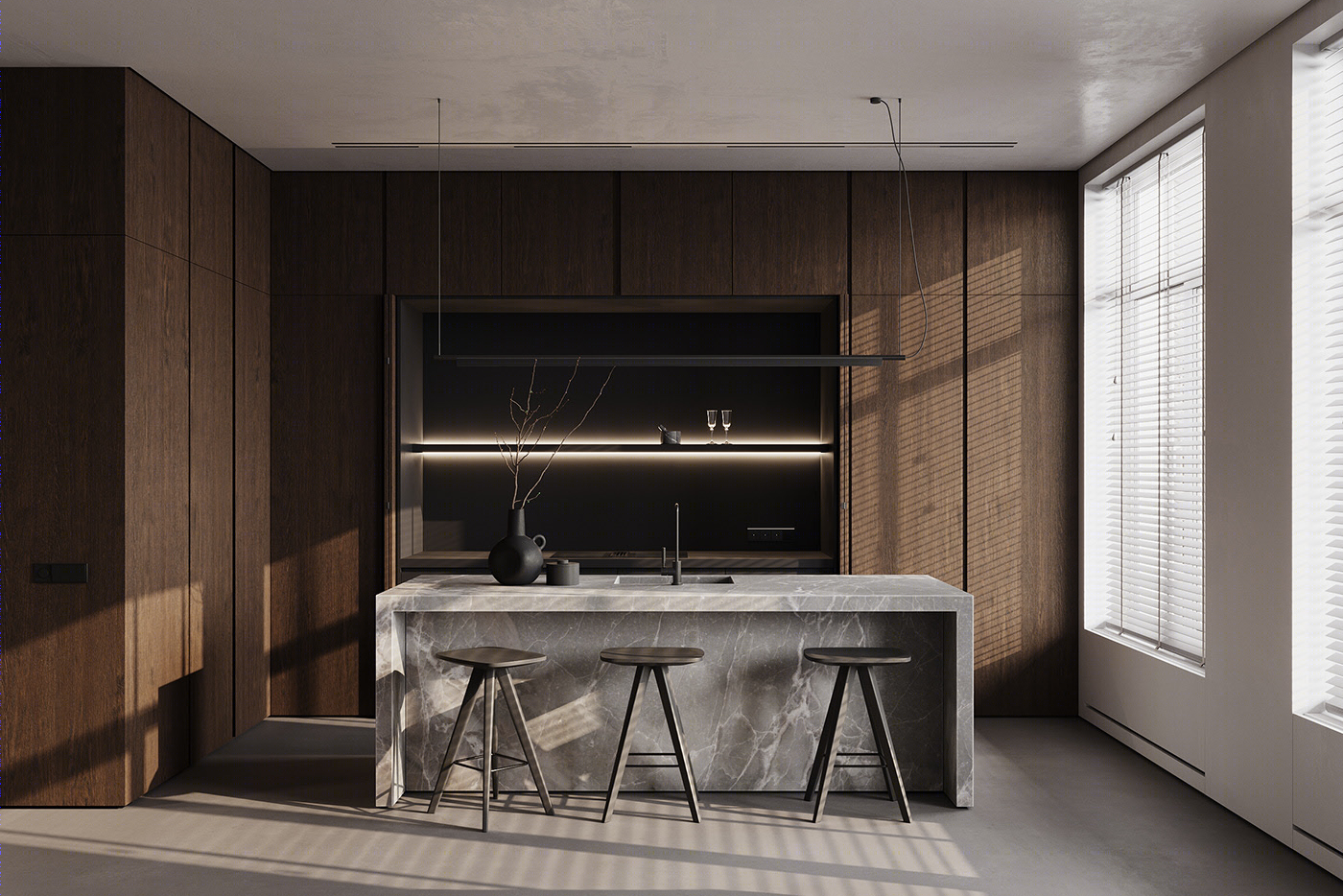 圣彼得堡 110平 简约木质空间设计-15