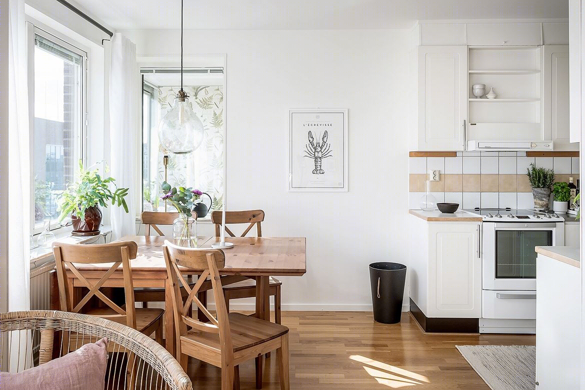 瑞典白色北欧风住宅 自然木质空间-2