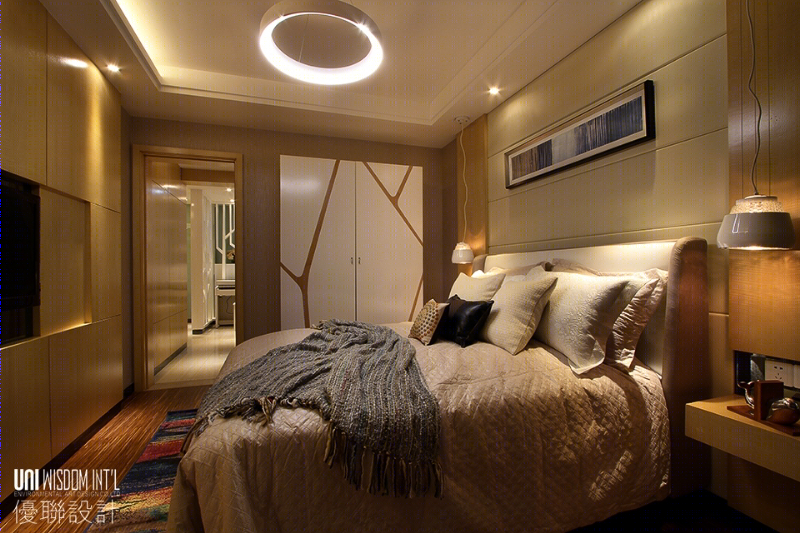 宏峰·上上城3期90㎡户型现代风格样板间-12