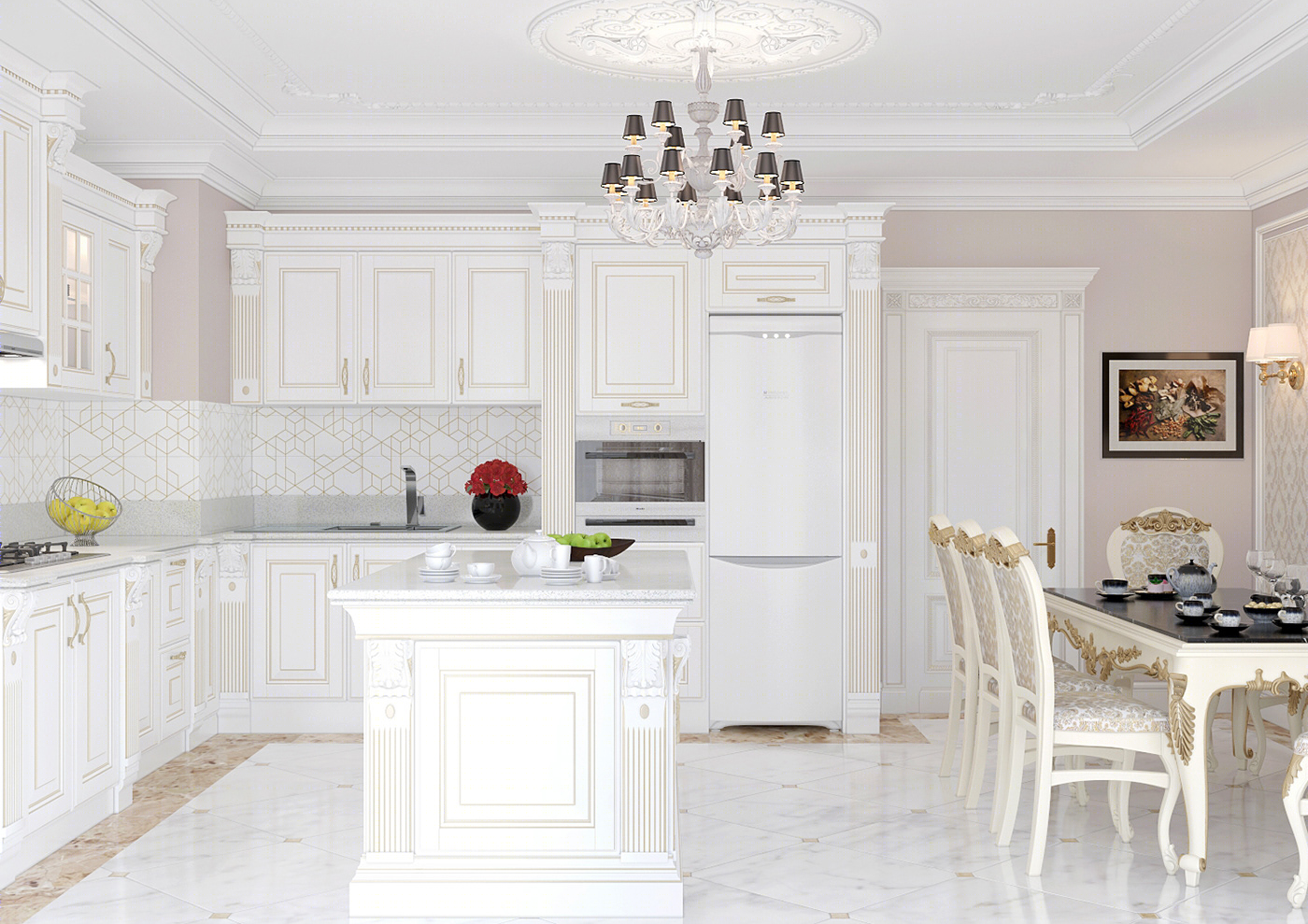 Classic kitchen interior design-5